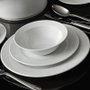 Hermia ZUM24Y200 Vajilla de 24 Piezas en Porcelana Blanca